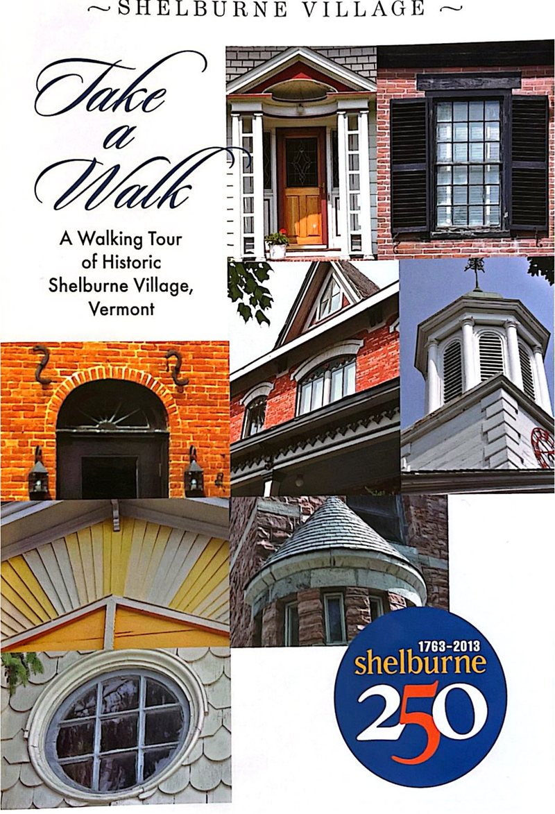 Cover of Take a Walk: A Walking Tour of Historic Shelburne Village, Vermont, published by the Shelburne 250 Committee in 2013