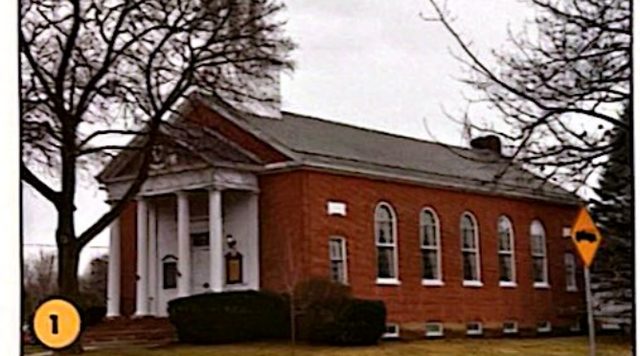 Shelburne Town Hall, 1927, the first stop on the historic village walking tour