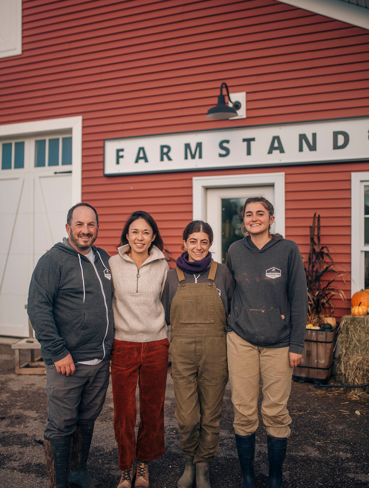 Killeen Farm Stand — the farmers in front of their farm store